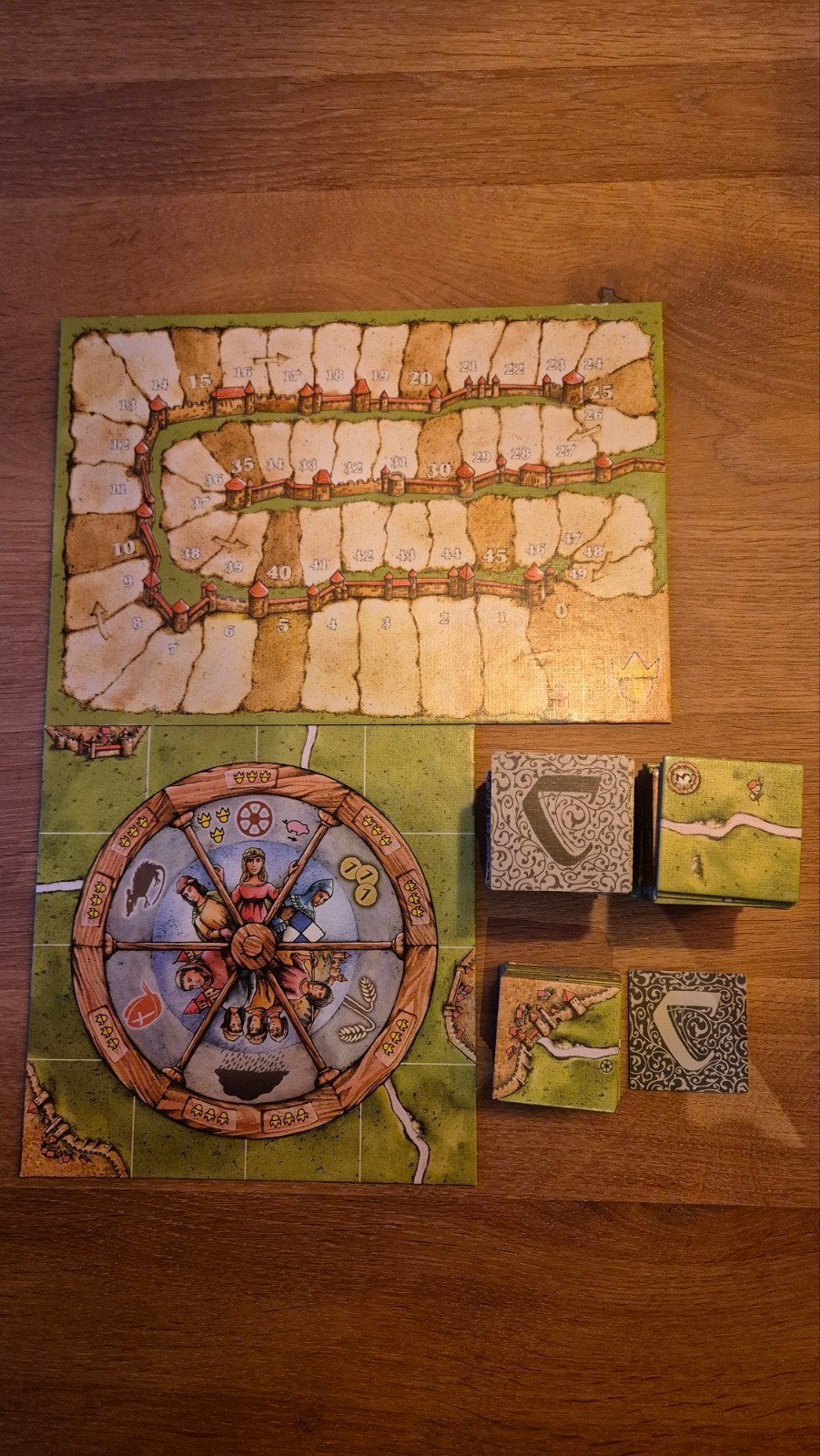 Carcassonne: Het Rad van Fortuin bordspel, Vijf spelers of meer, Ophalen of Verzenden, Zo goed als nieuw, 999 Games