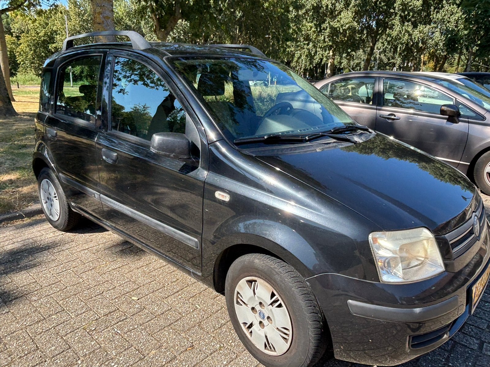 Fiat Panda 1.2 44KW 60PK 2007 Zwart, Voorwielaandrijving, Zwart, Origineel Nederlands, Handgeschakeld
