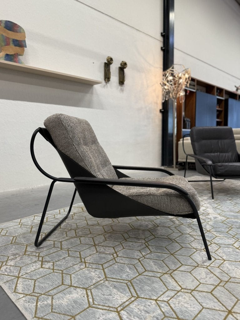 Nieuw Zanotta Maggiolina Fauteuil Stof leer Design Stoel, 100 tot 125 cm, Cassina B&B Italia Knoll De Sede Poltrona Frau Arflex