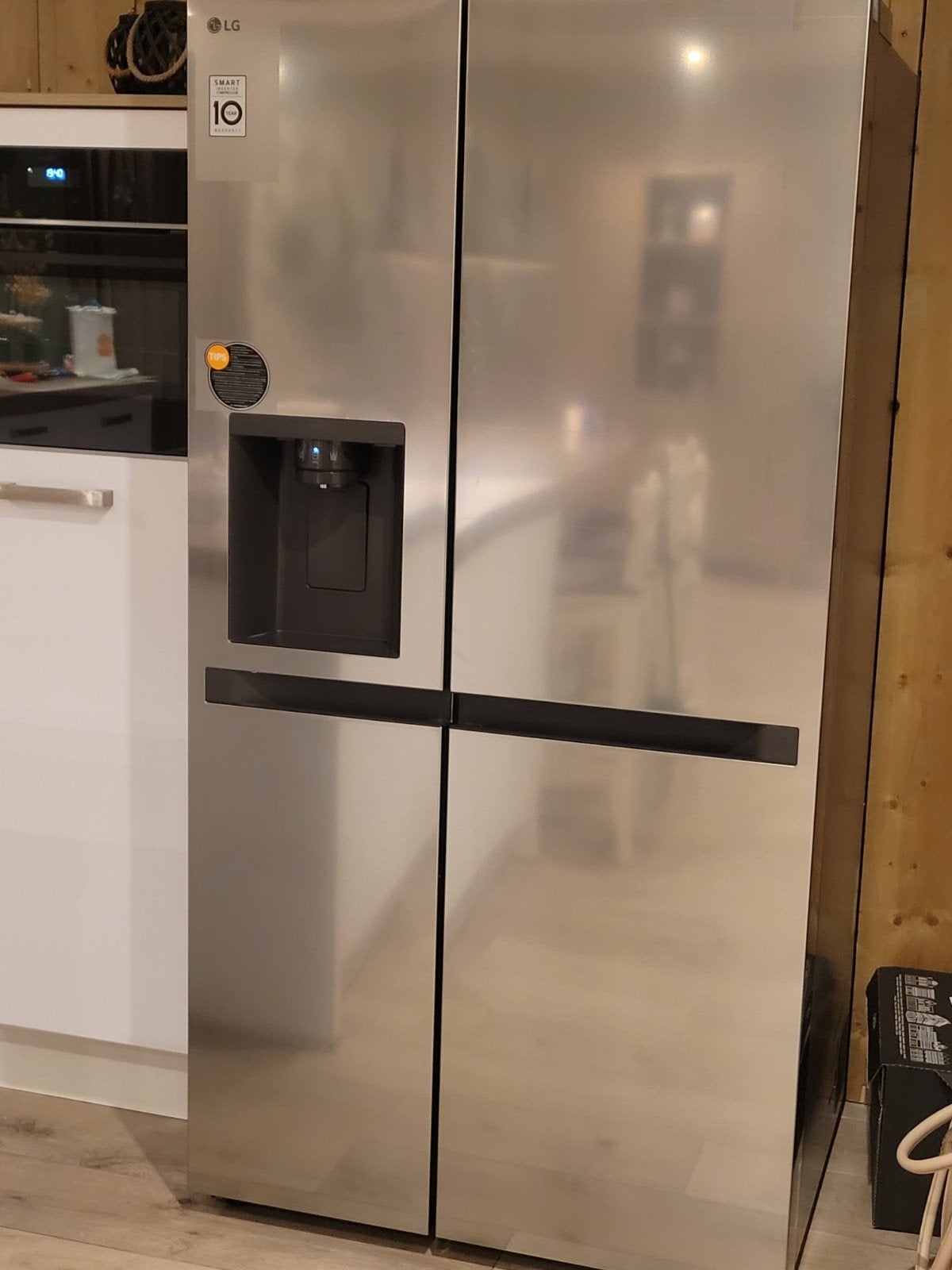 Nieuwe LG Amerikaanse koelvrieskast met waterdispenser, 200 liter of meer, 60 cm of meer, Met aparte vriezer, Nieuw