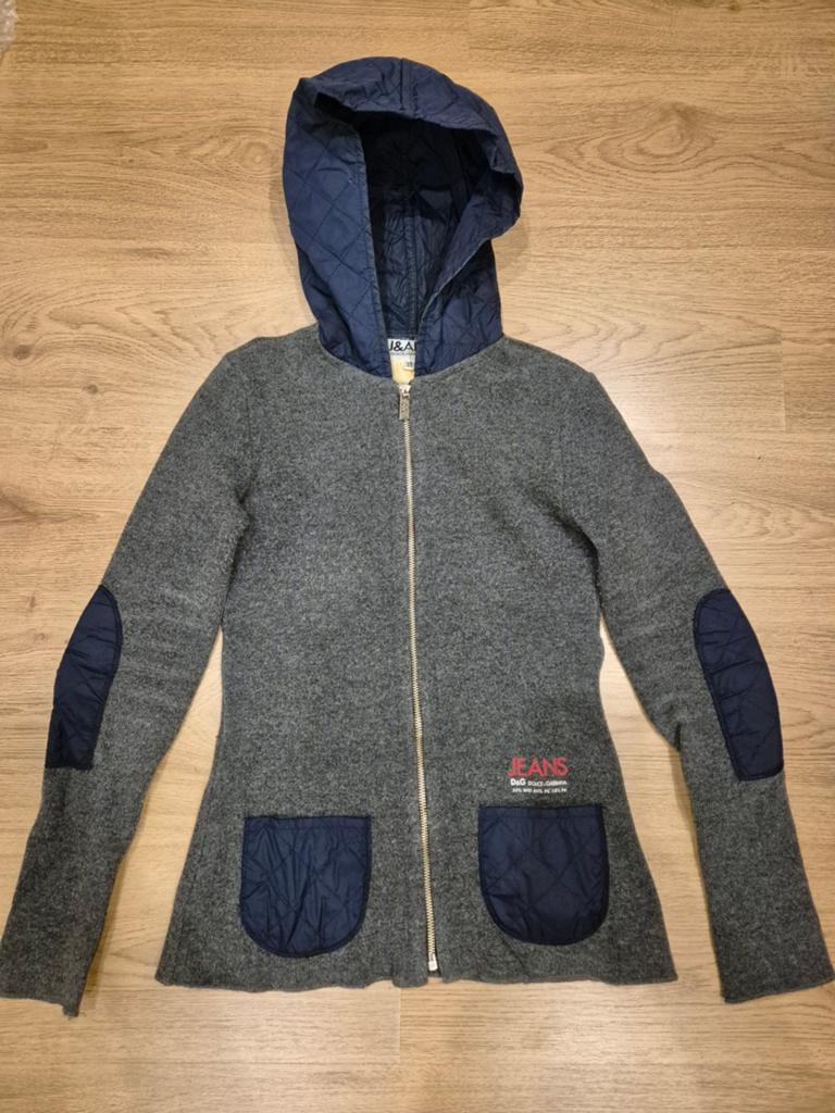 D&G Dolce & Gabbana Jeans wollen vintage vest - maat 36 S, Kleding | Dames, Truien en Vesten, Dolce & Gabbana, Ophalen of Verzenden