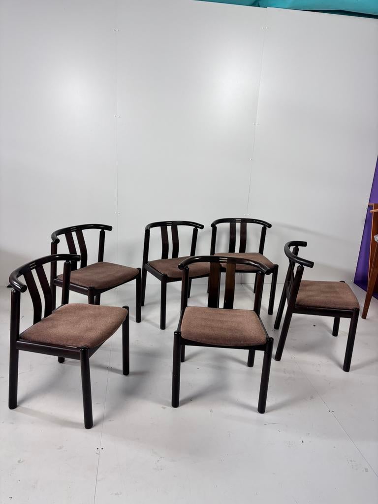 6 x vintage eetkamerstoelen stoelen setprijs, Ophalen, Gebruikt, G, G