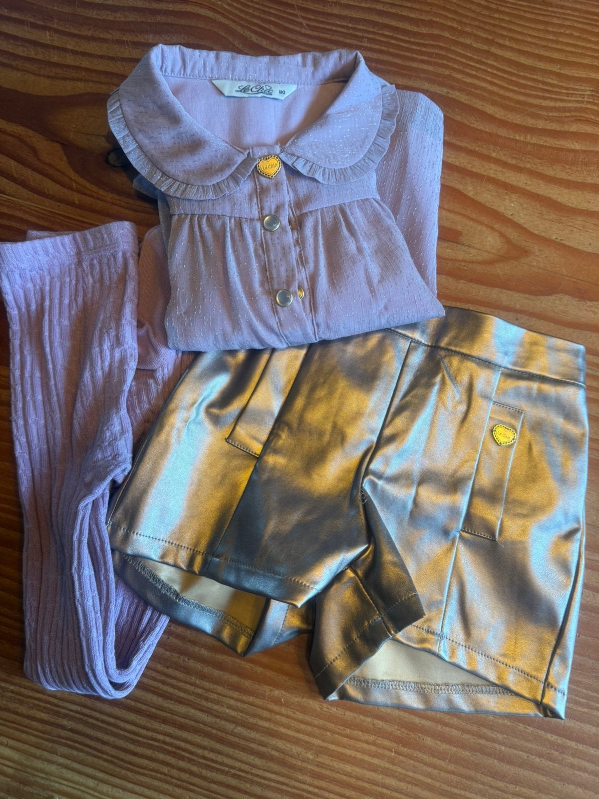 Goudkleurig broekje Le Chic, Ophalen of Verzenden, Gebruikt, Meisje, Broek