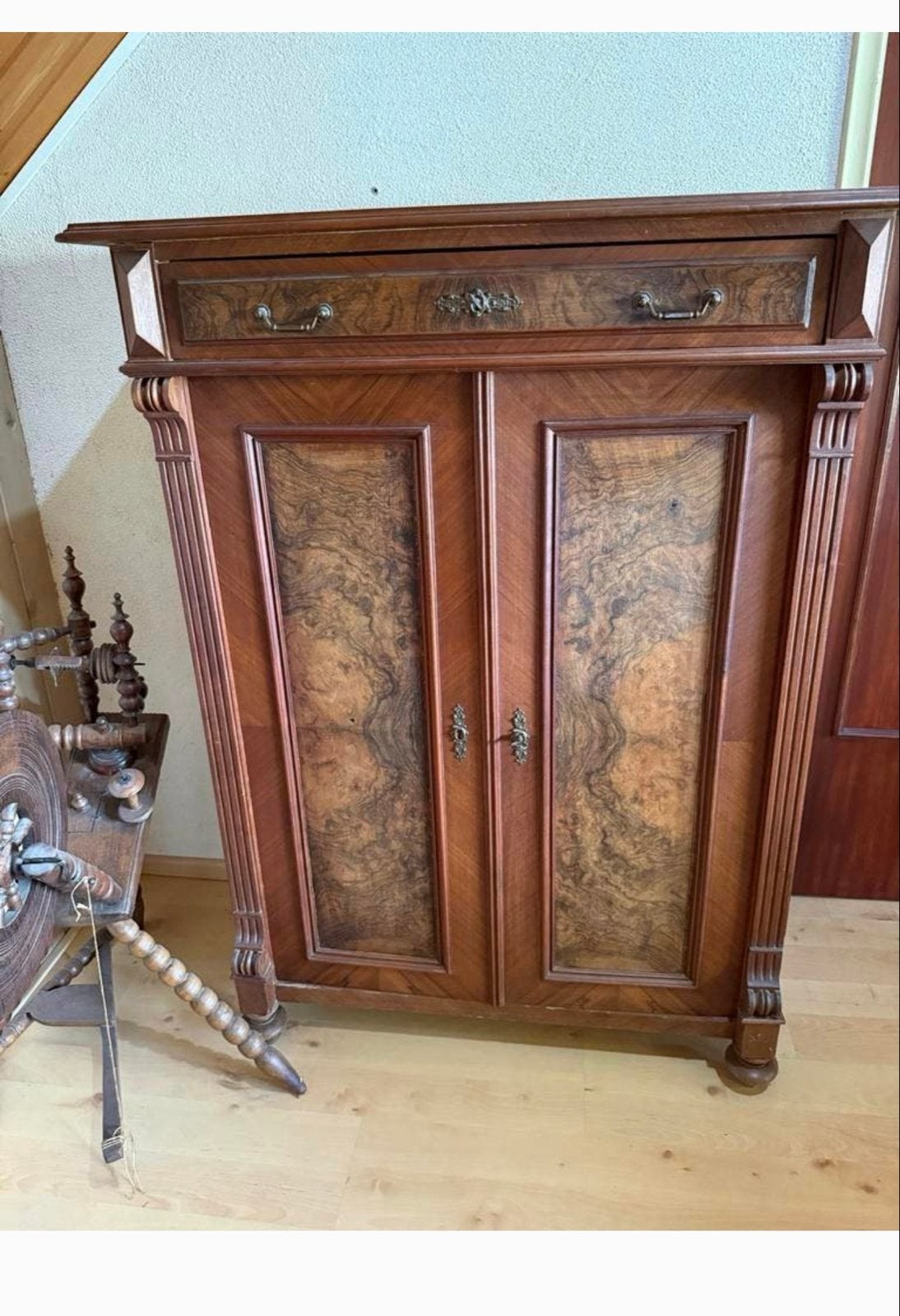 Elegante Art Deco Kast met Lade en Planken, Ophalen