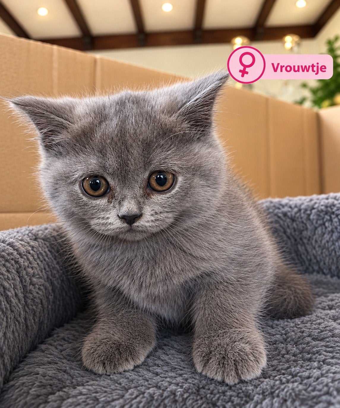 3 Prachtige Britse Korthaar kittens zoeken hun goud mandje!, Kortharig, 0 tot 2 jaar