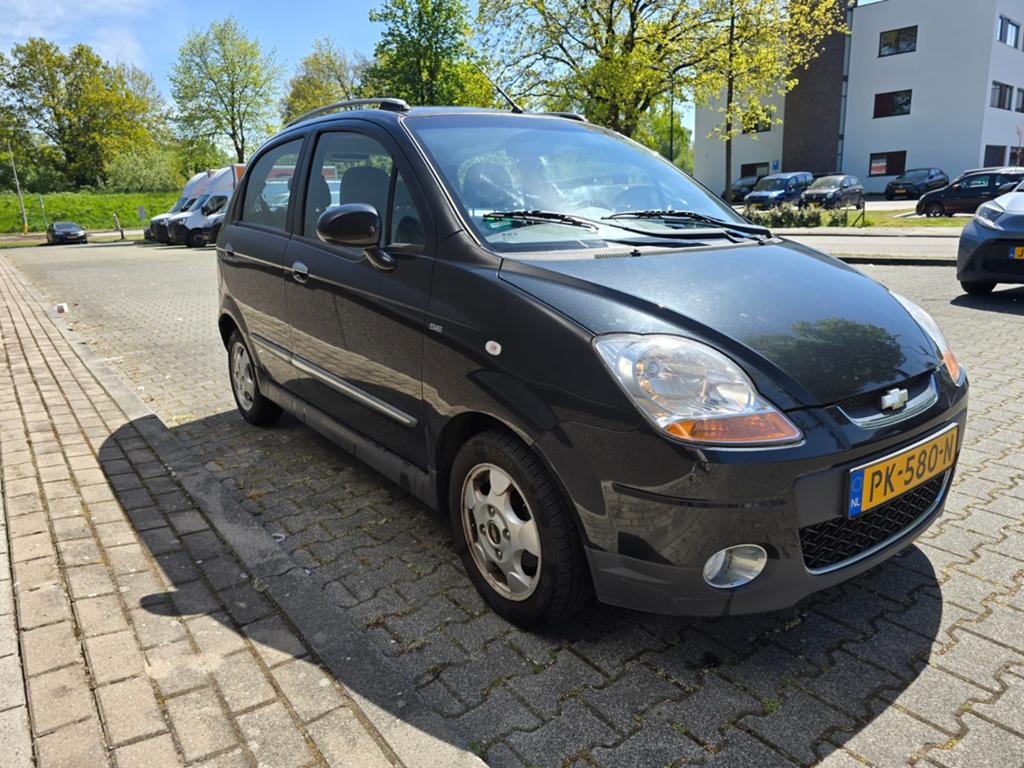 Chevrolet Matiz 1.0 2009 Zwart - Nieuwe APK!, Auto's, Chevrolet, Voorwielaandrijving, Stof, 600 kg, 400 kg