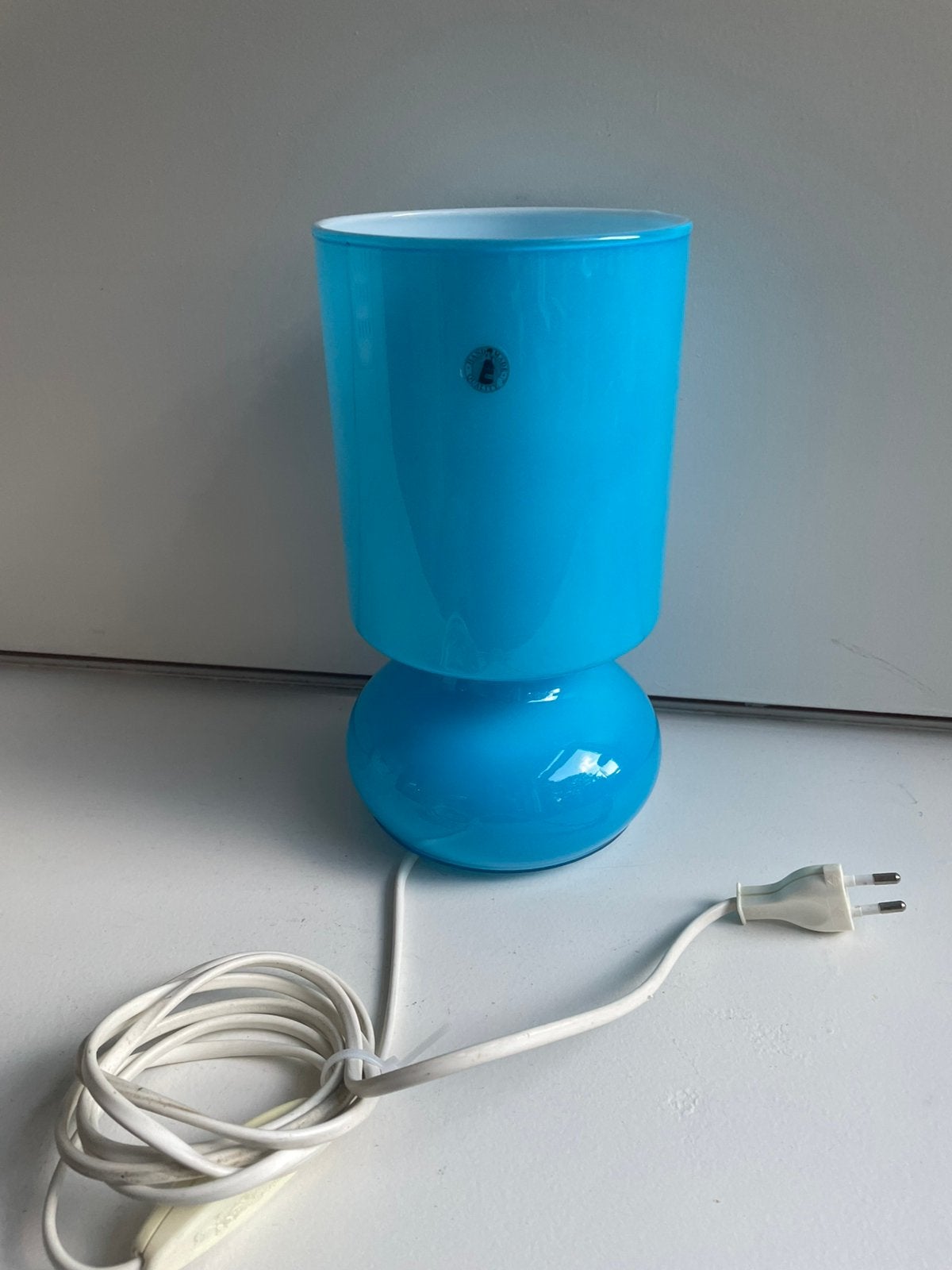 Vintage Ikea Lykta blauwe tafellamp, Ophalen of Verzenden, Gebruikt, IKEA, Vintage