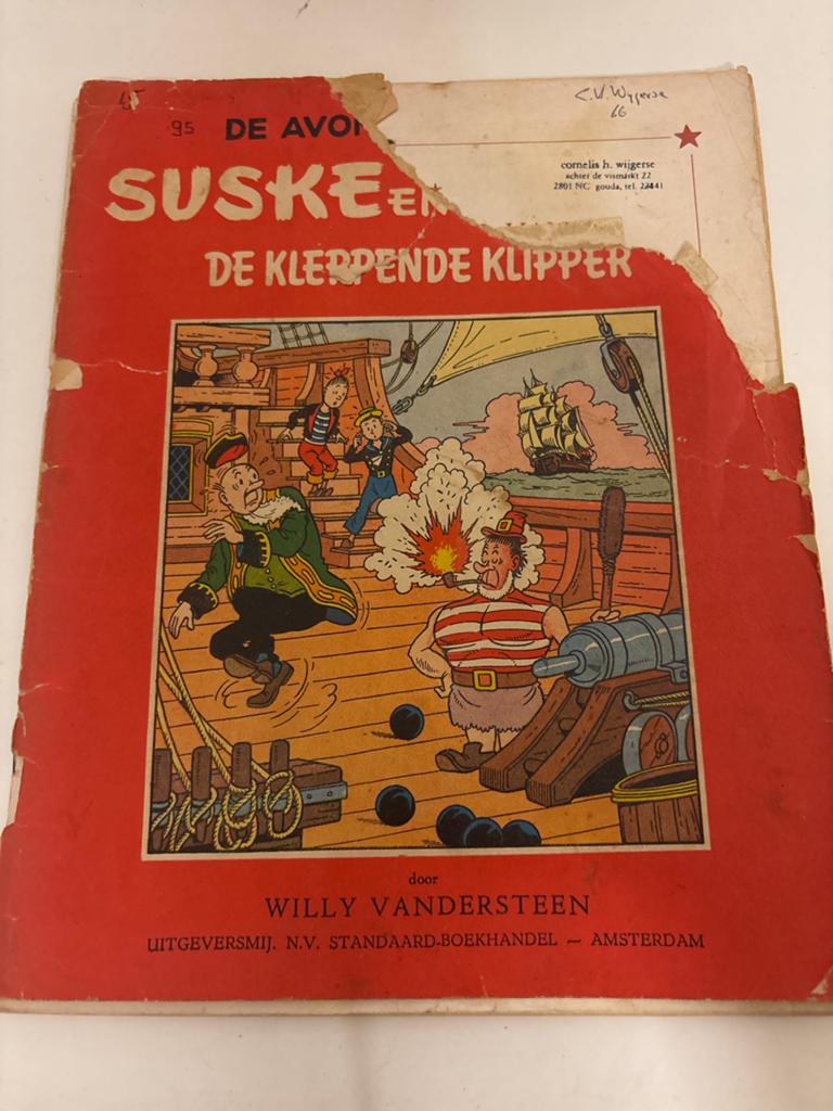 Suske en Wiske - De Klerkende Klipper (1958), Boeken, Stripboeken, Eén stripboek, Ophalen of Verzenden, Gelezen