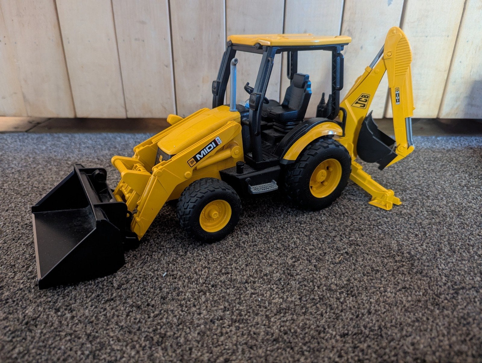 Bruder JCB Midi CX Tractorlader Graafmachine, Ophalen of Verzenden, Gebruikt