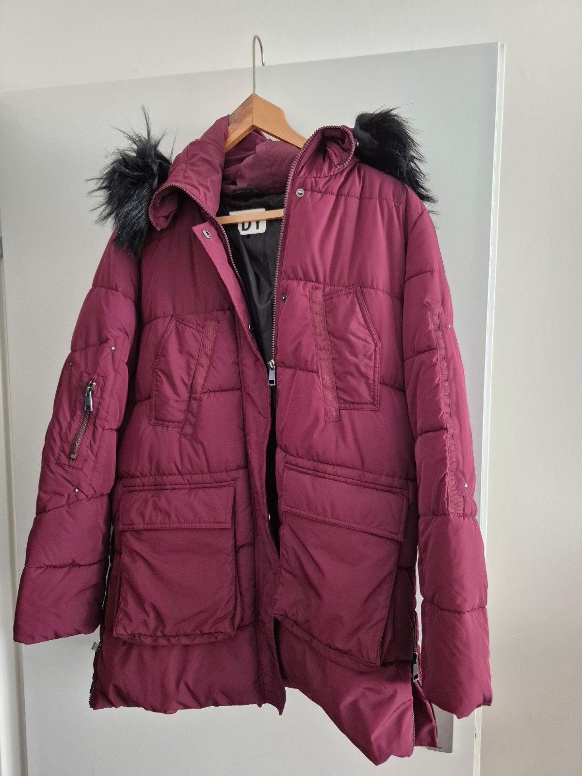 Winterjas Only maat L, JDY, Ophalen of Verzenden, Gedragen, Rood