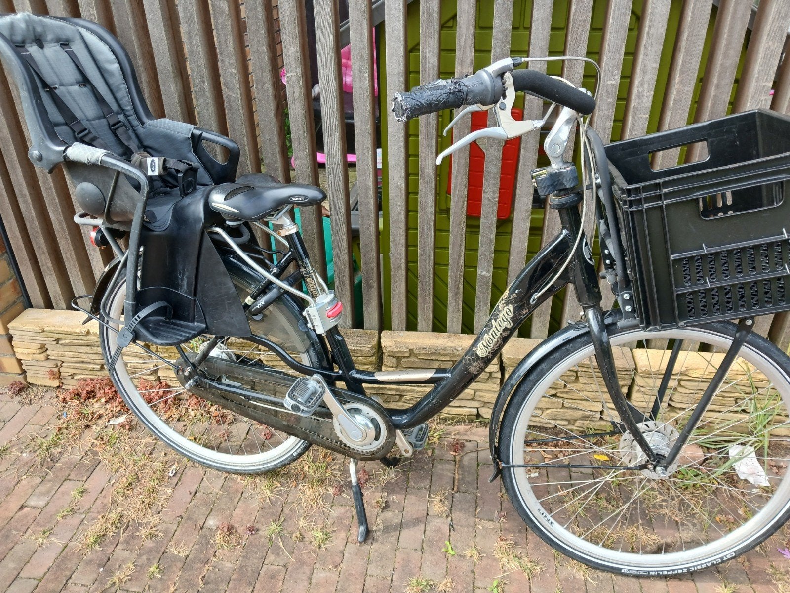 prachtige moeder fiets, Fietsen en Brommers, Fietsen | Dames | Moederfietsen, Overige merken, Gebruikt, Ophalen of Verzenden, Minder dan 47 cm