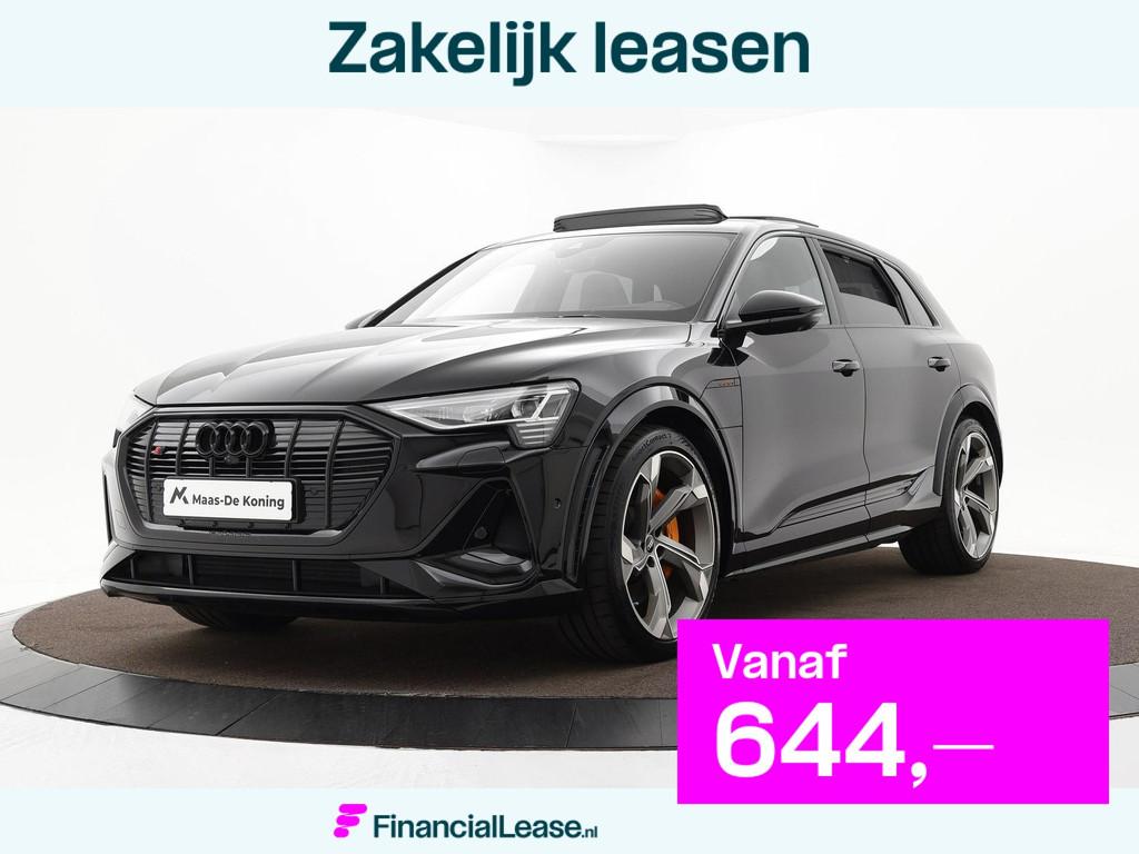 Audi e-tron S 503pk Quattro 95 kWh · SOH 98,5% · Panoramad, Automaat, 95 kWh, Zwart, Vierwielaandrijving