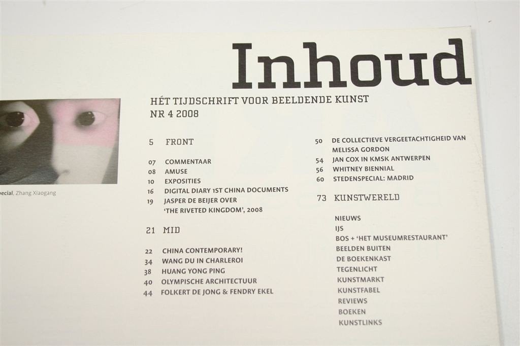 Kunstbeeld China Special — Hedendaagse Chinese Kunst 2008, Ophalen of Verzenden, Gelezen