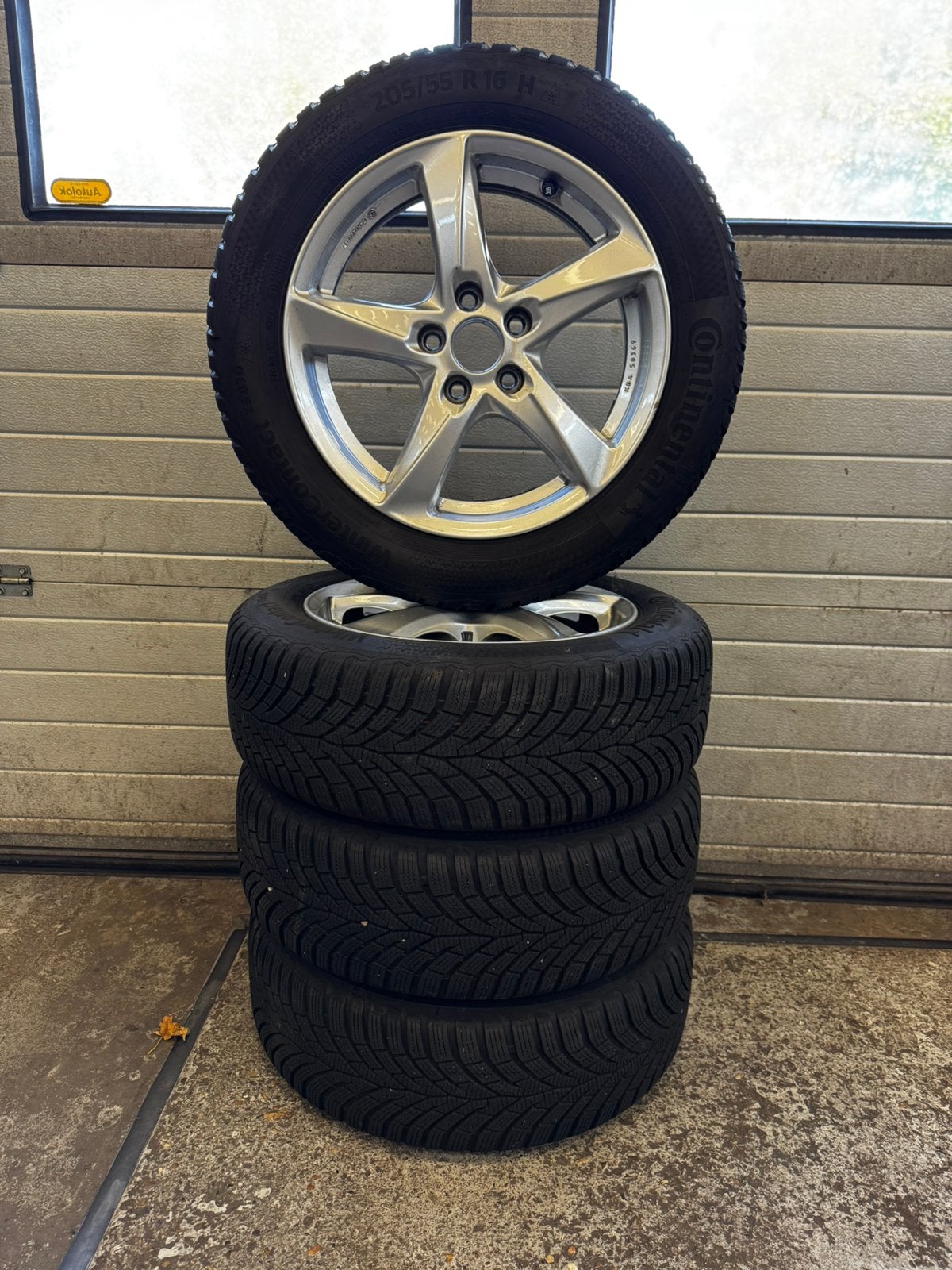 5x105 16’’ LMVelgen met winterbanden Opel, Auto-onderdelen, Ophalen, Gebruikt, 16 inch, Banden en Velgen