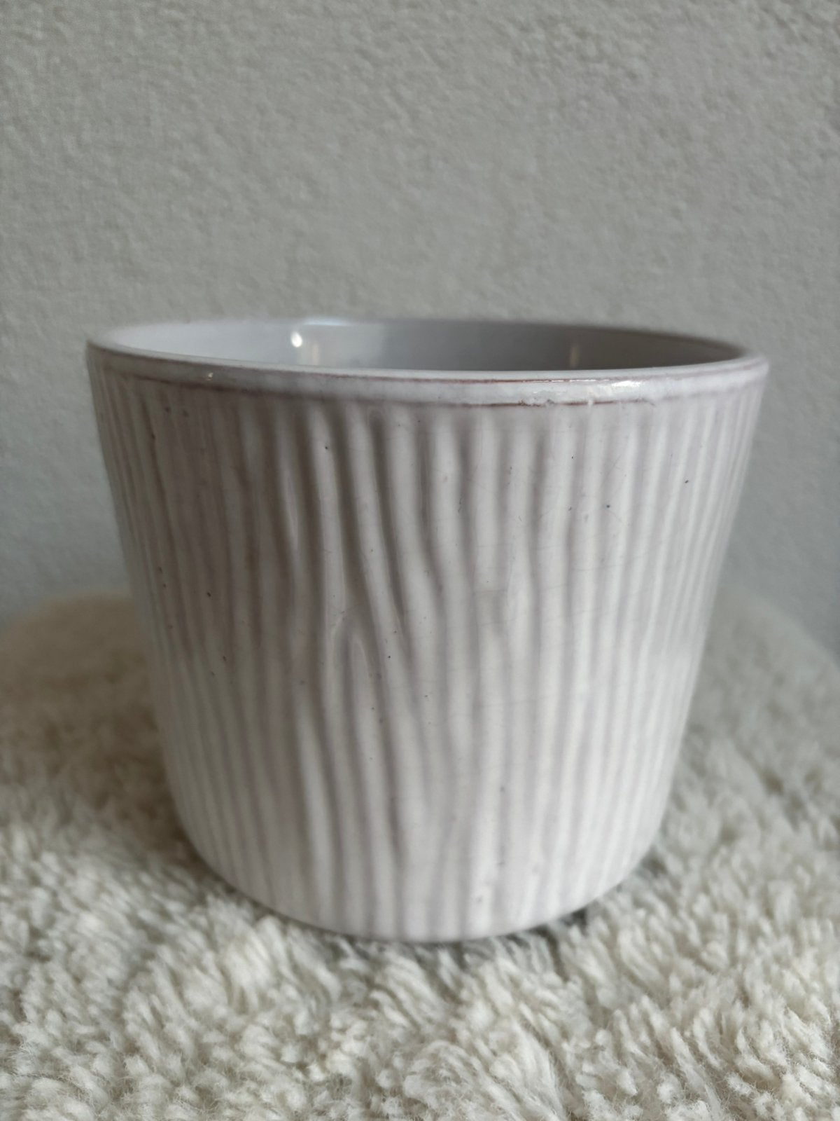 Vintage bloempot Marei Keramik West-Germany 13x15 cm, Rond, Ophalen of Verzenden, Zo goed als nieuw, Aardewerk