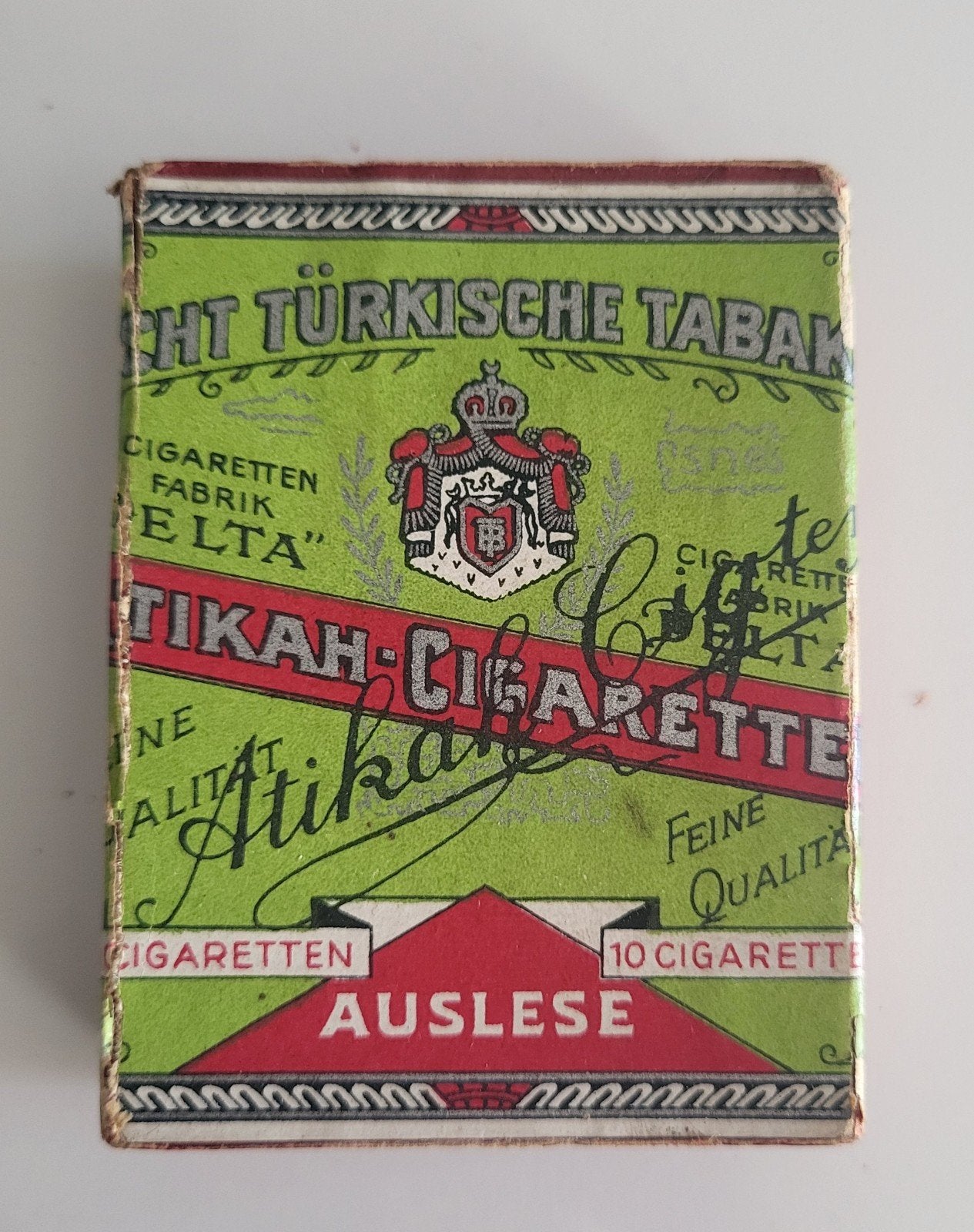Te koop vintage leeg pakje Turkische Sigaretten, Ophalen of Verzenden, Gebruikt, Tabaksdoos of Verpakking