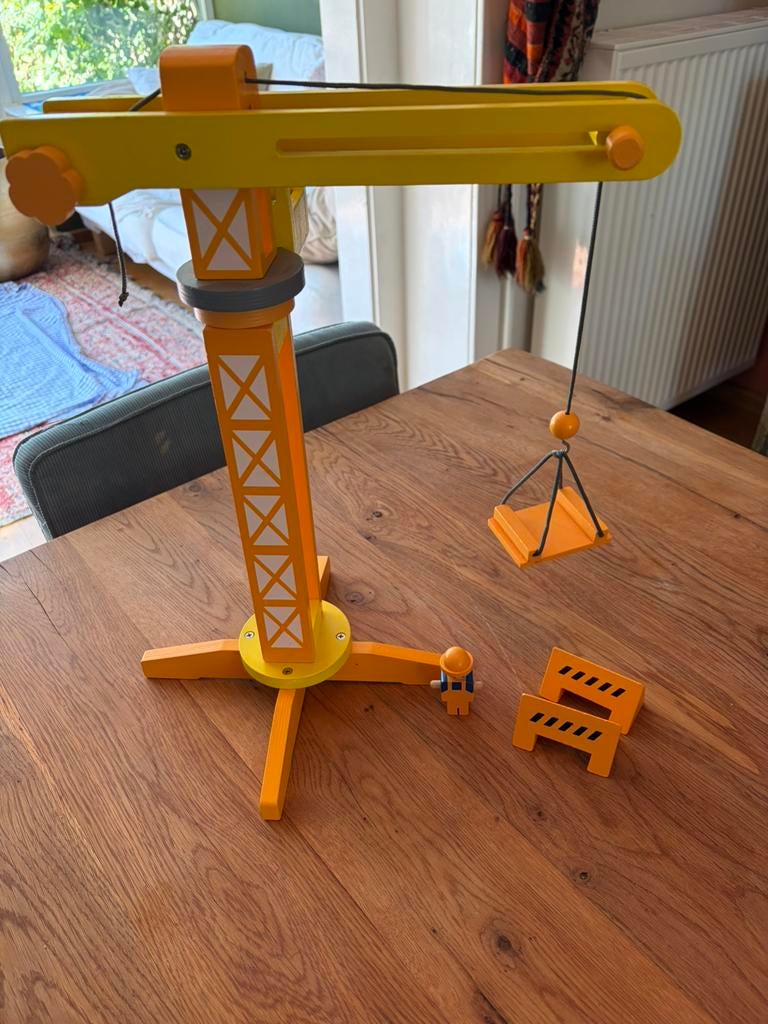 Houten hijskraan, Ophalen, Zo goed als nieuw, Jongen of Meisje