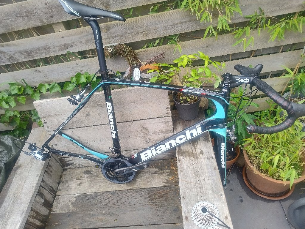 Bianchi Infinito CX Racefiets - SRAM FORCE RED, Carbon, Zo goed als nieuw, 57 tot 61 cm, Meer dan 20 versnellingen