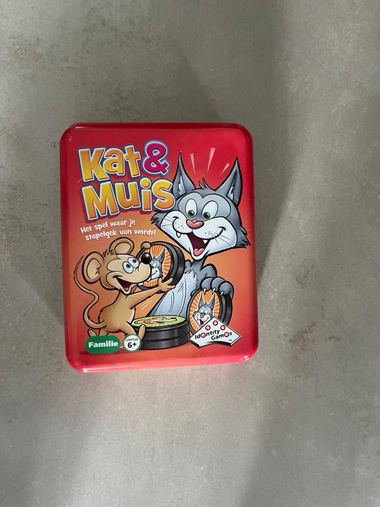 Kat & Muis - Het spel waar je stapelgek van wordt!, Een of twee spelers, Ophalen of Verzenden, Gebruikt, Reisspel