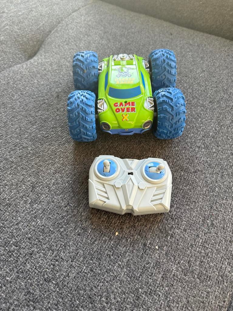 Groene RC Monster Truck met Afstandsbediening, Ophalen of Verzenden, Gebruikt, Afstandsbediening