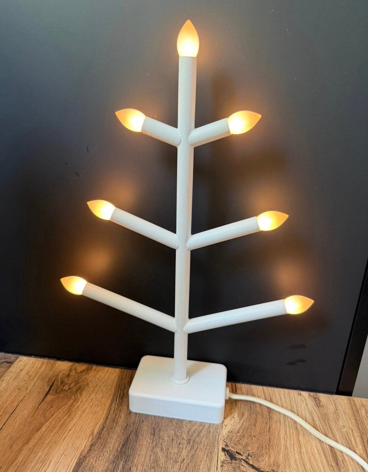 IKEA STRÅLA LED-kandelaar kerstboom met zeven lichtpunten, Ophalen of Verzenden, Zo goed als nieuw