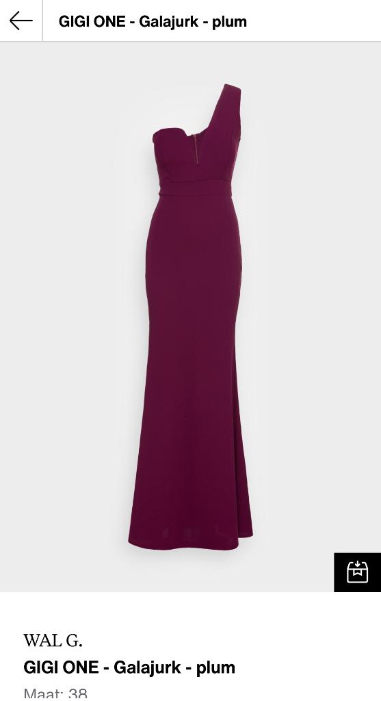 Paarse galajurk, Kleding | Dames, Maat 38/40 (M), Paars, Ophalen of Verzenden, Onder de knie
