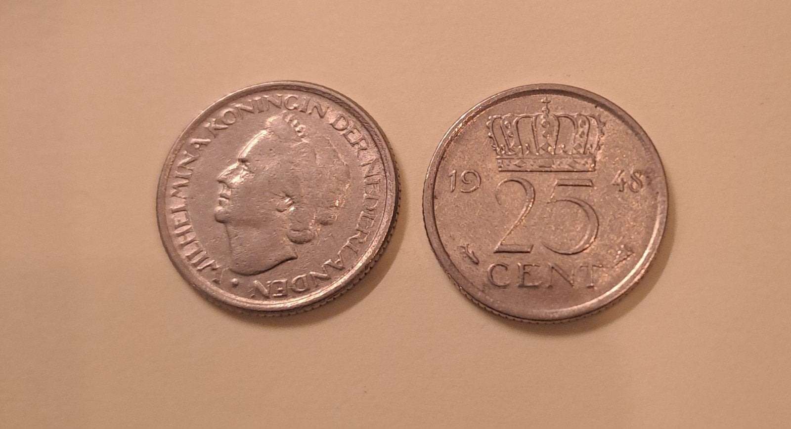 40 Kwartjes 1948 Wilhelmina in nieuwstaat, Postzegels en Munten, Ophalen of Verzenden