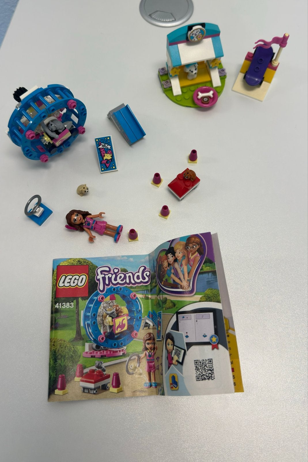 LEGO Friends 41383 Olivia's Hamsterspeeltuin, Lego, Friends, Ophalen of Verzenden, Zo goed als nieuw