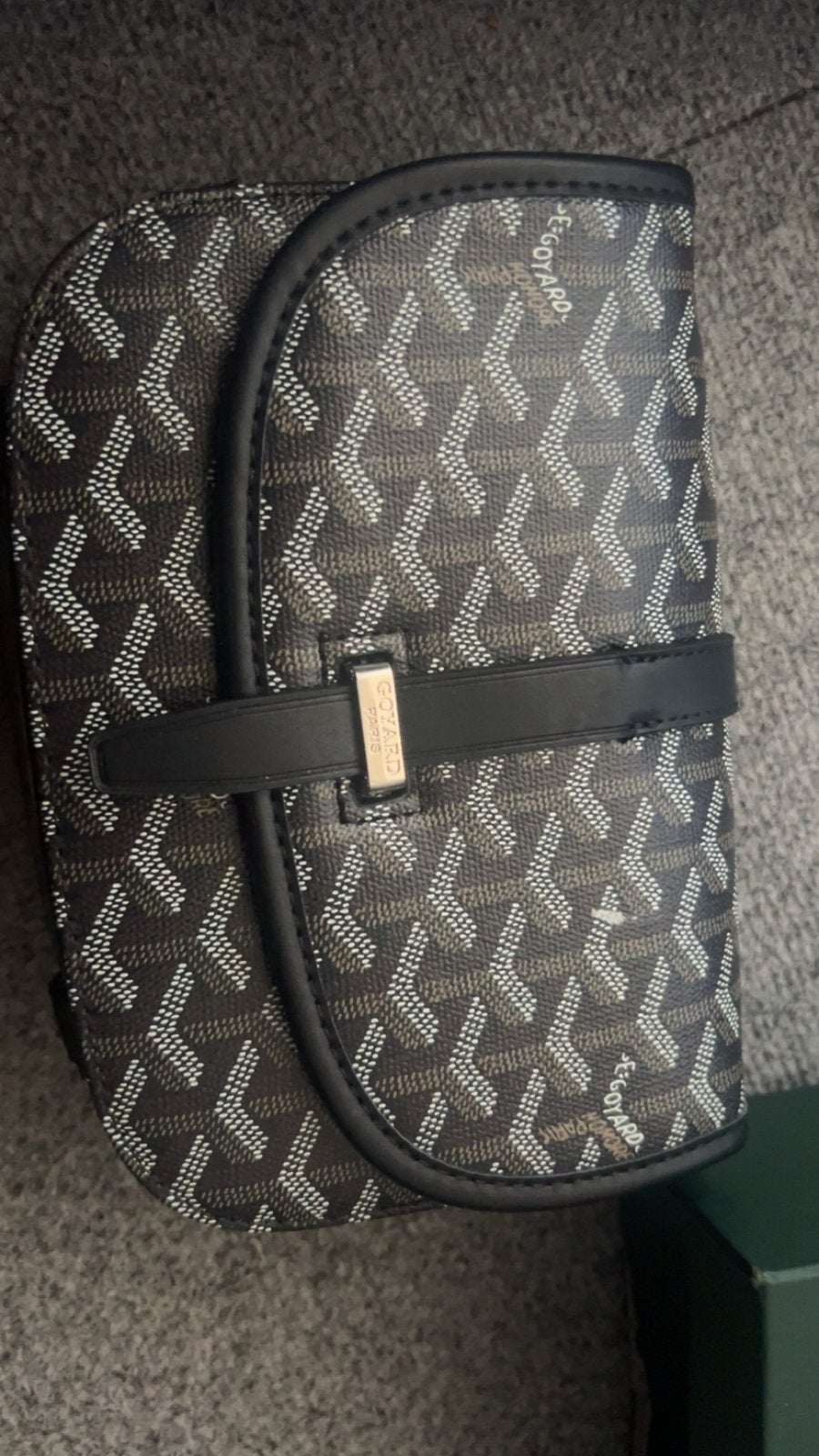 Goyard tas/clutch in zwart/bruin, Ophalen of Verzenden, Zo goed als nieuw, Zwart