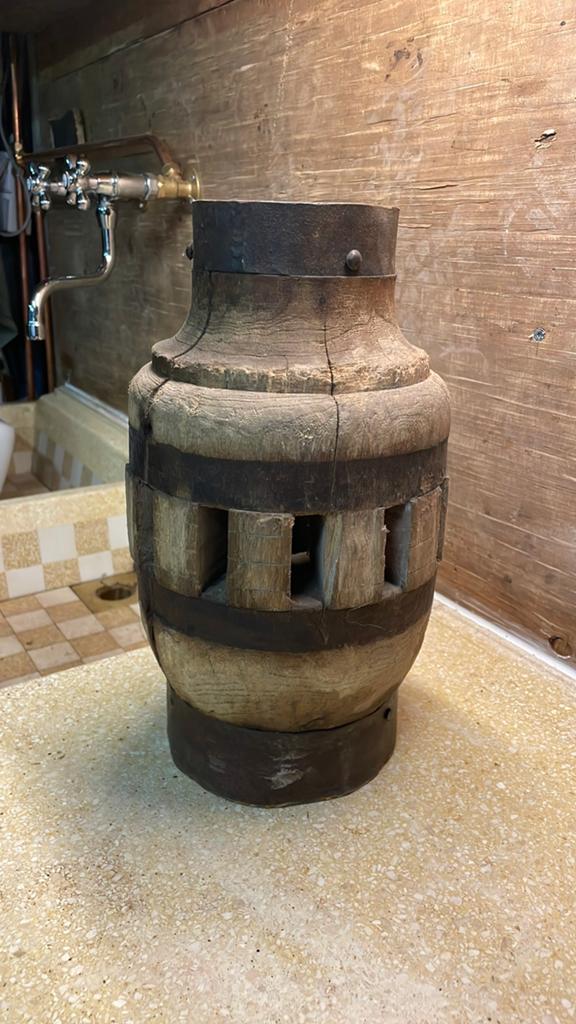 Oud karren as/Decoratie/Vintage/Brocant, Ophalen of Verzenden