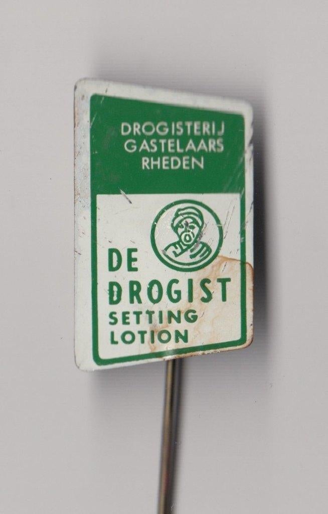 Drogist Gastelaars Rheden speldje, Gebruikt, Niet vindbaar, Niet vindbaar, Speldje of Pin