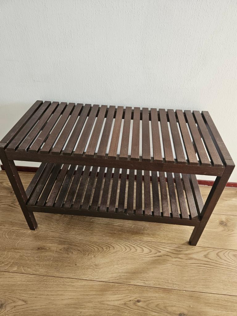Houten schoenenrek / opbergrek met 2 niveaus, Ophalen of Verzenden, Gebruikt