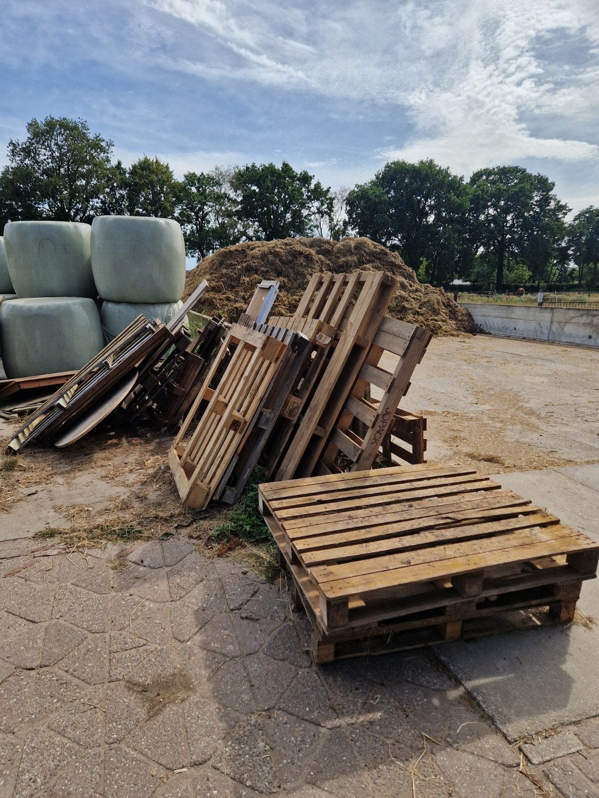 Partij diverse houten pallets - GRATIS, Ophalen, Gebruikt, Hout