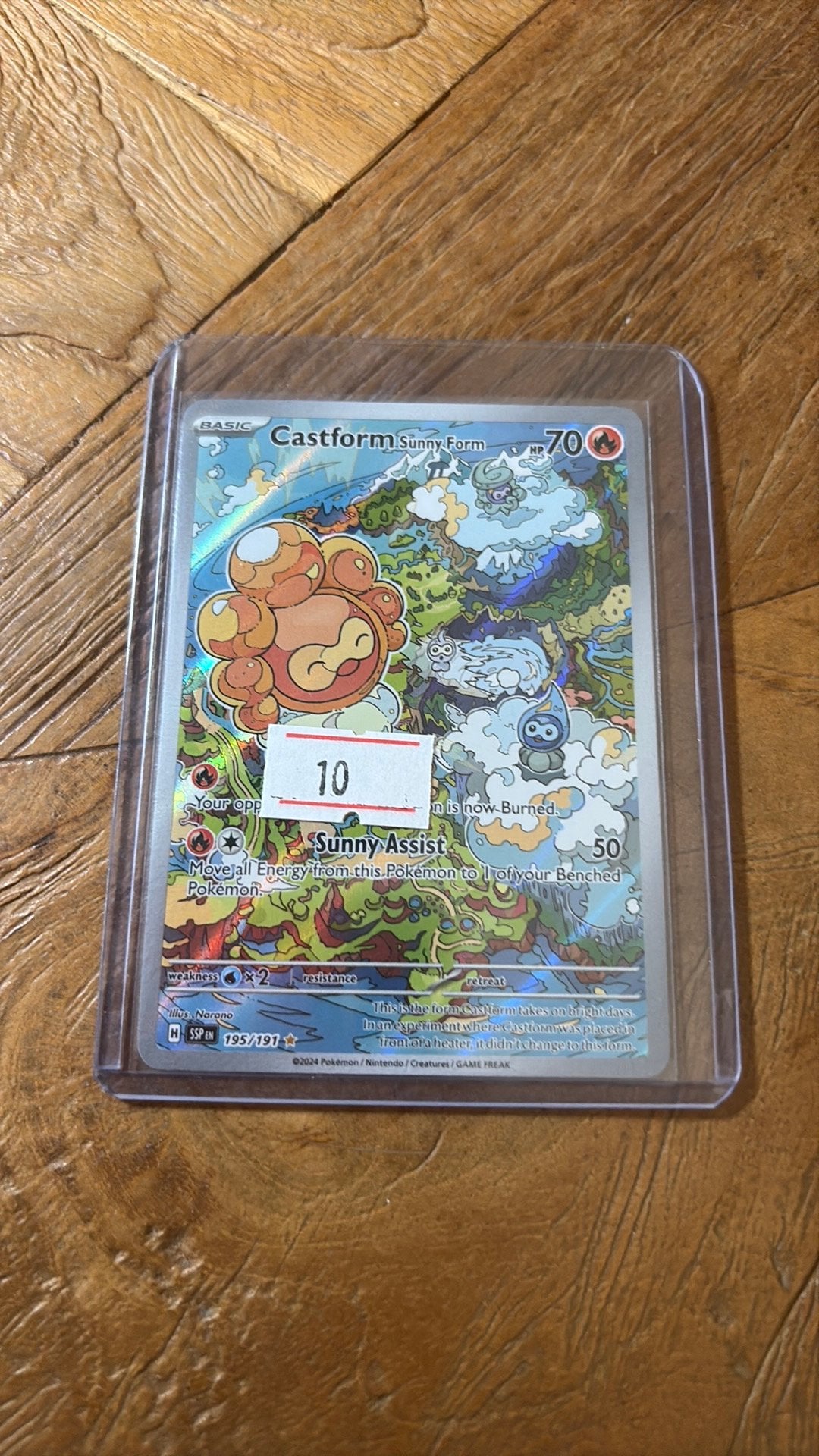 castform sunny form ssp195, Ophalen of Verzenden, Zo goed als nieuw