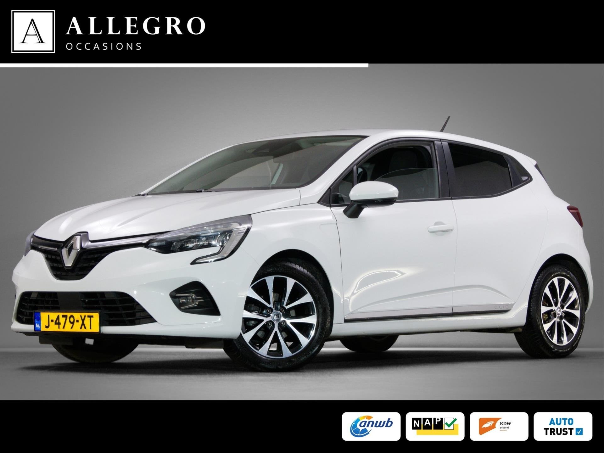 Renault Clio 1.0 TCe Zen (APPLE CARPLAY / ANDROID AUTO, NAVI, Voorwielaandrijving, Gebruikt, 580 kg, Parkeersensor