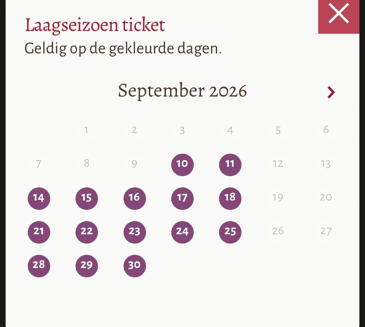 Twee Efteling laagseizoentickets, Tickets en Kaartjes, Twee personen, Kortingskaart