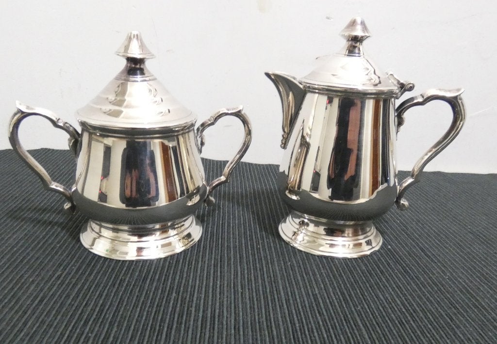 Roomstelletje zilverplated [572], Antiek en Kunst, Ophalen of Verzenden