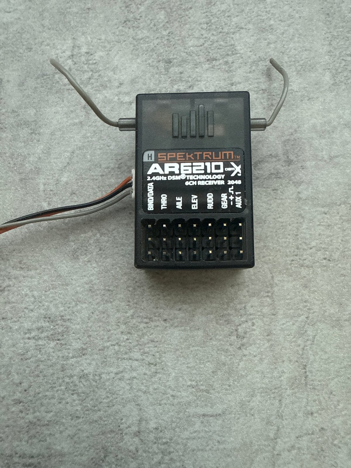 Spektrum AR6210 DSMX 2.4GHz 6-kanaals ontvanger, Ophalen of Verzenden, Gebruikt