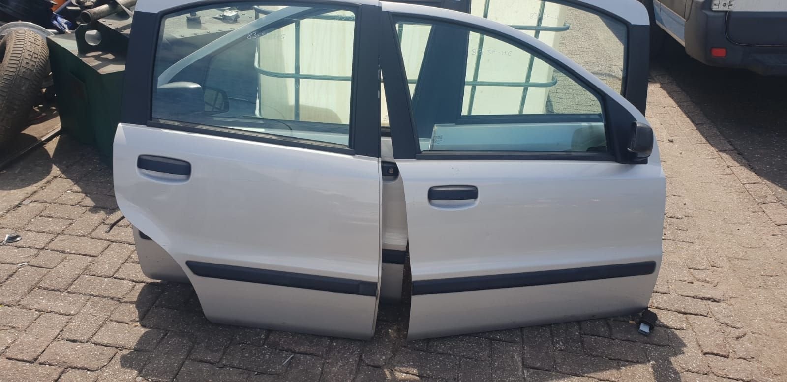 FIAT PANDA PORTIEREN RV+RA  BJ 2004 TOT 2010, Gebruikt, -, Deur, -