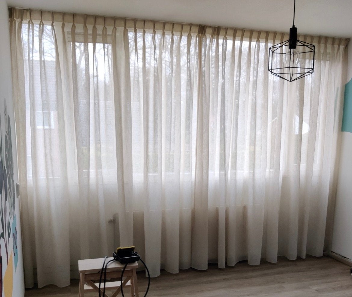 Vitrage Loek Almond Karwei - 244x338 cm, Ophalen, Beige, Karwei, 244 cm