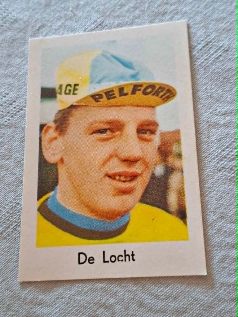 Prentje/Chromo : Julien De Locht / Pelforth, Verzenden, Zo goed als nieuw, Overige sporten, Poster, Plaatje of Sticker