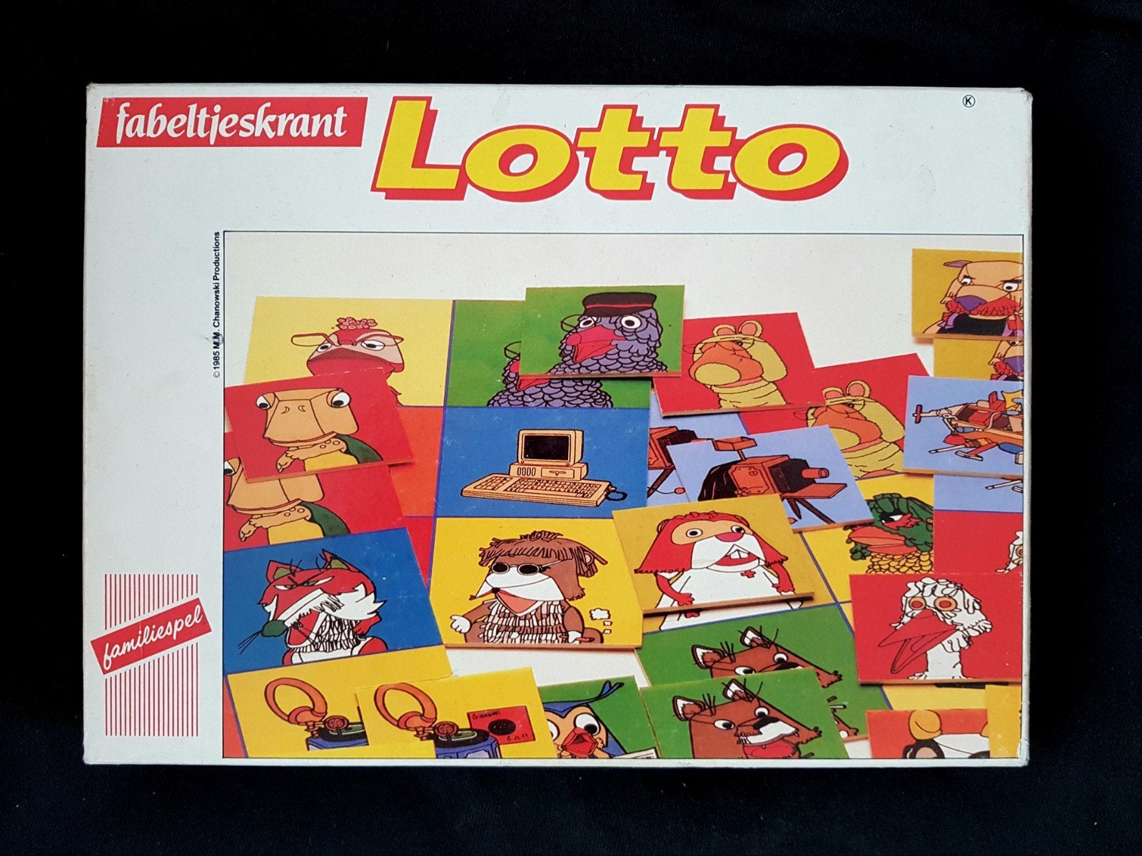 Fabeltjeskrant Lotto spel - vintage speelgoed jaren 80s, Ophalen of Verzenden, Gebruikt
