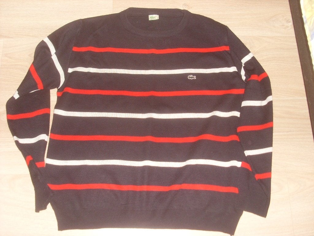 lacoste trui L gestreept, Verzenden, Zo goed als nieuw