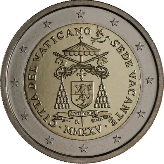Vaticaanstad 2 Euro 2025 BU – Sede Vacante, Ophalen of Verzenden, Vaticaanstad, 2 euro, Losse munt