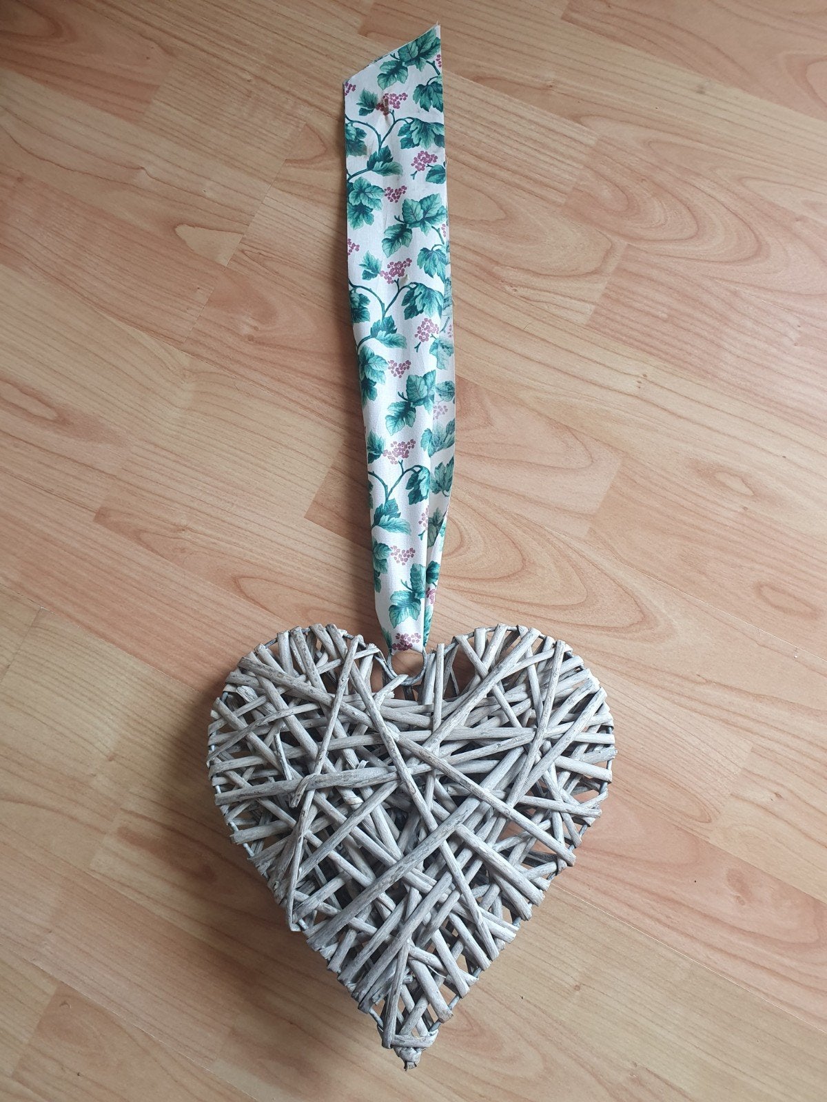 Rieten hart met lint., Ophalen of Verzenden, Zo goed als nieuw