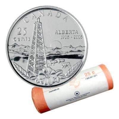Canada - 25 cent Alberta 2005 - Unc, Verzenden, Noord-Amerika, Losse munt