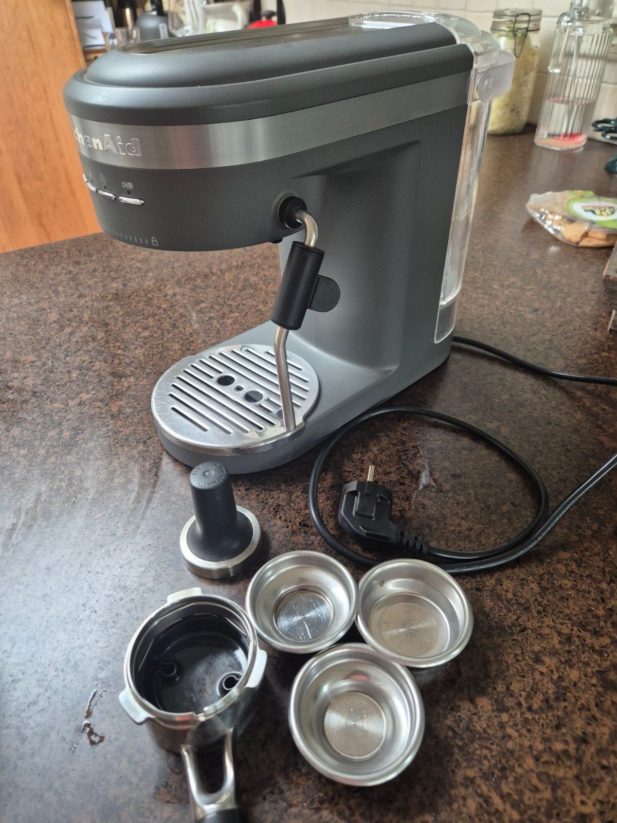 KitchenAid Espresso Apparaat - Zo goed als nieuw, Ophalen of Verzenden, Zo goed als nieuw, Espresso apparaat, Stoompijpje