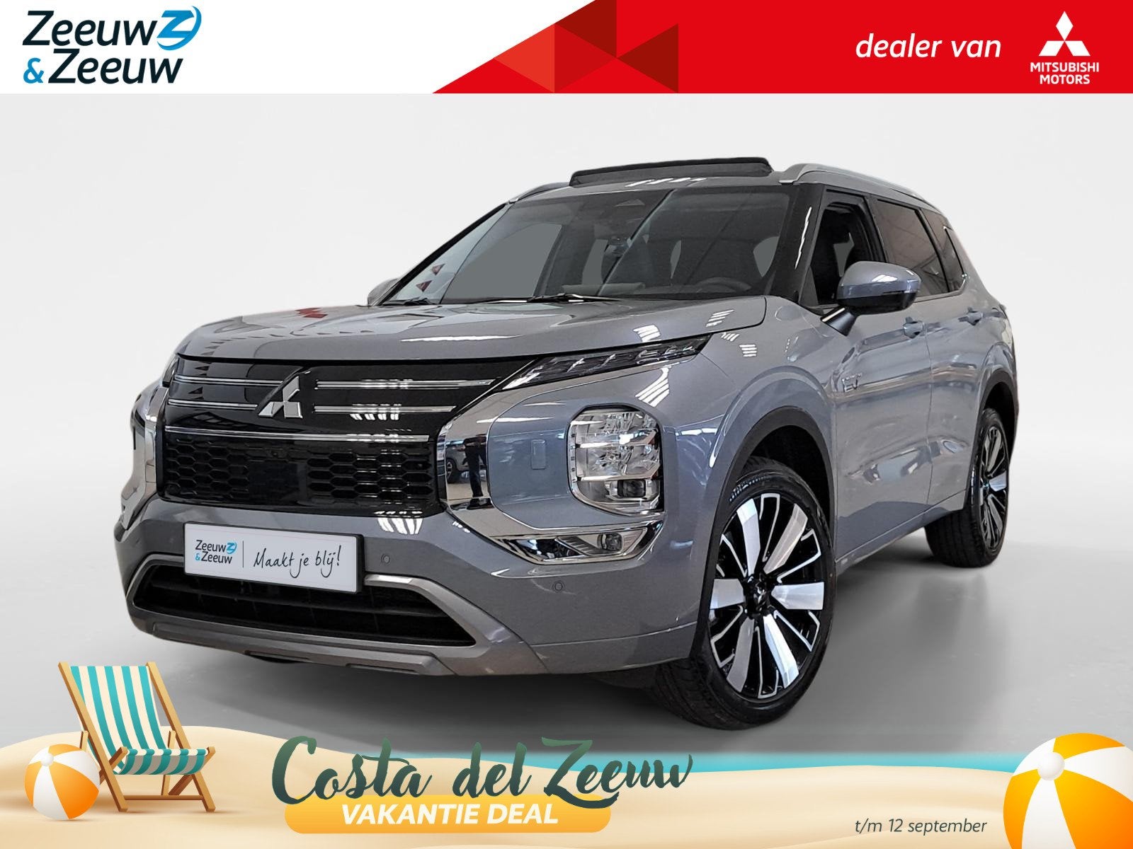 Mitsubishi Outlander 2.4 PHEV Instyle | 5.000 Voorraadkortin, Auto's, Automaat, 2095 kg, Outlander, 4 cilinders