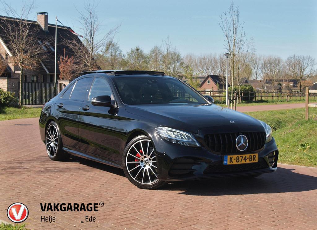 Mercedes-Benz C-klasse 200 Premium Plus Pack | AMG Line | Pa, Auto's, Mercedes-Benz, Automaat, Euro 6, 4 cilinders, Zwart