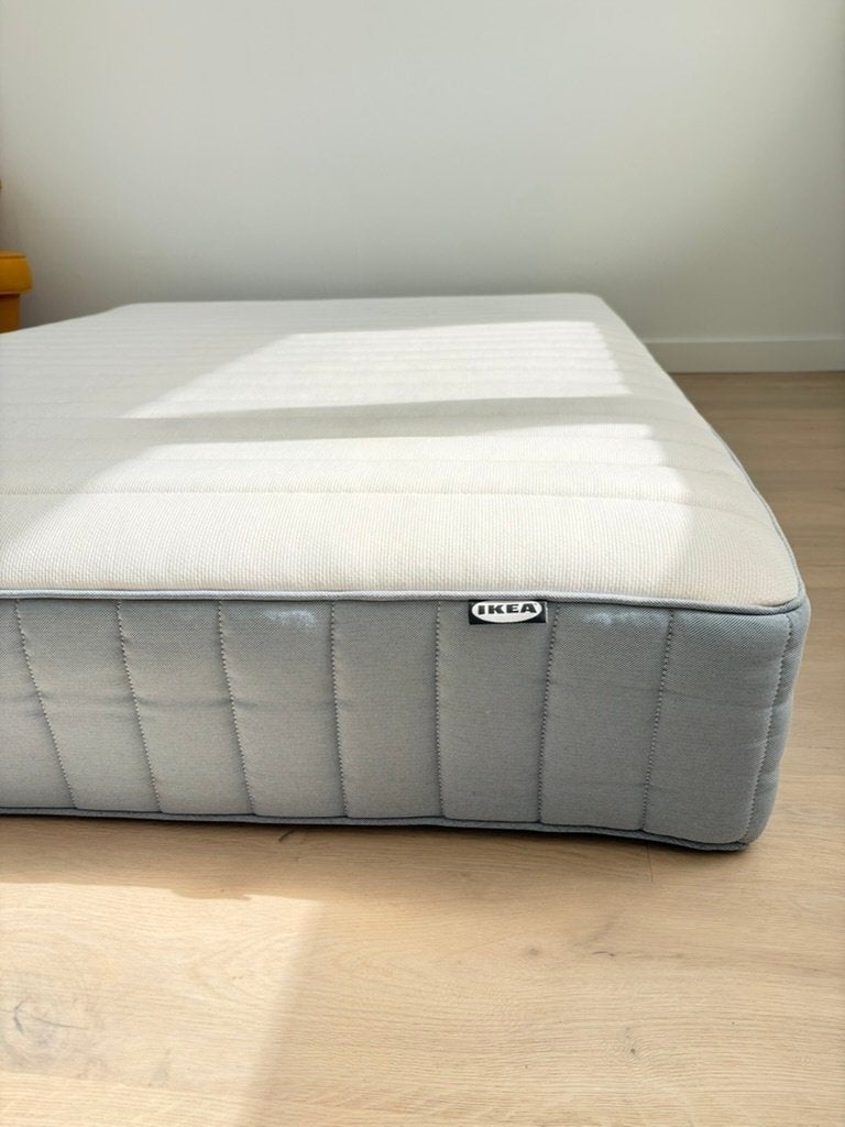 Pocket spring mattress, medium firm/light blue,140x200 cm, Huis en Inrichting, Slaapkamer | Matrassen en Bedbodems, Ophalen, Tweepersoons